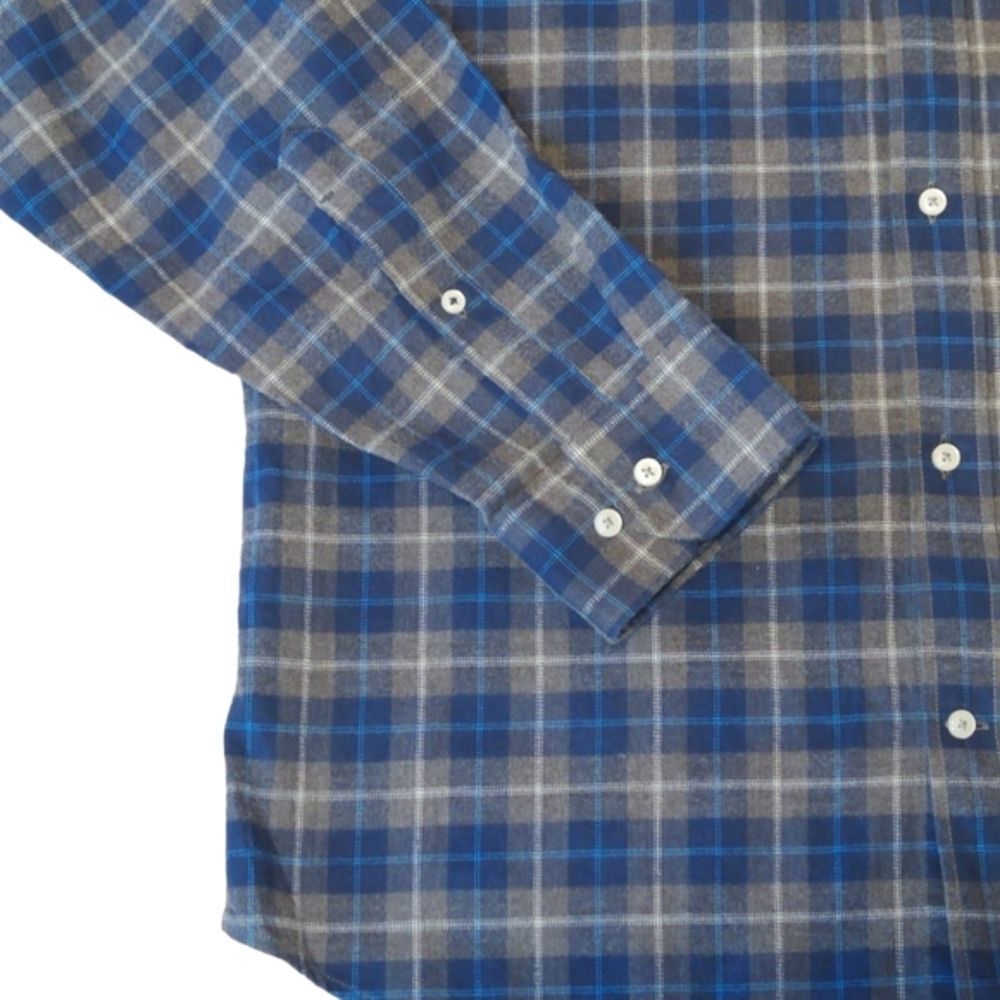 NWOT Banana Republic Slim Fit Luxe Flannel Shirt Size Large - Picture 4 of 7